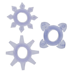 Basics TOYJOY 3 cockrings mini Tickle C-Rings Violet